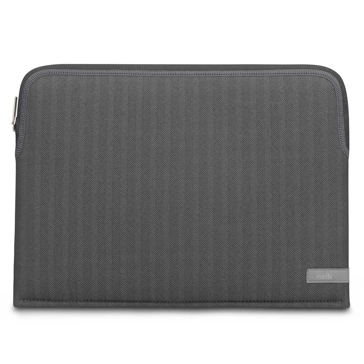 MOSHI Pluma Laptop Sleeve for MacBook Pro 14&quot; - Herringbone Gray