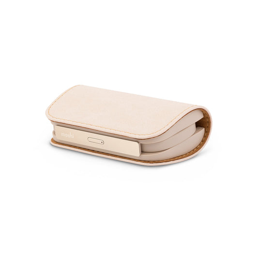 MOSHI IonGo 5K Portable Battery with built-in Lightning and USB-A Cables - Ivory White