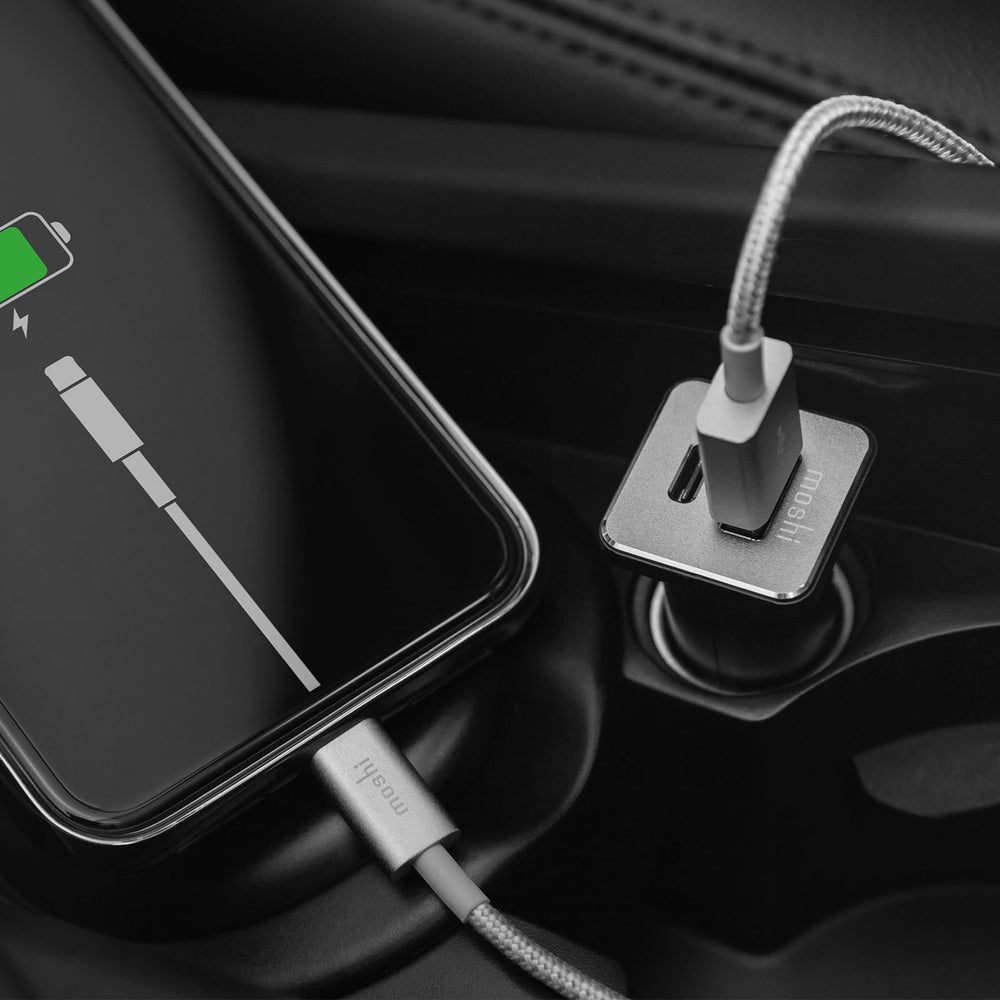 [OPEN BOX] MOSHI QuikDuo Car Charger with USB-C and USB-A Port