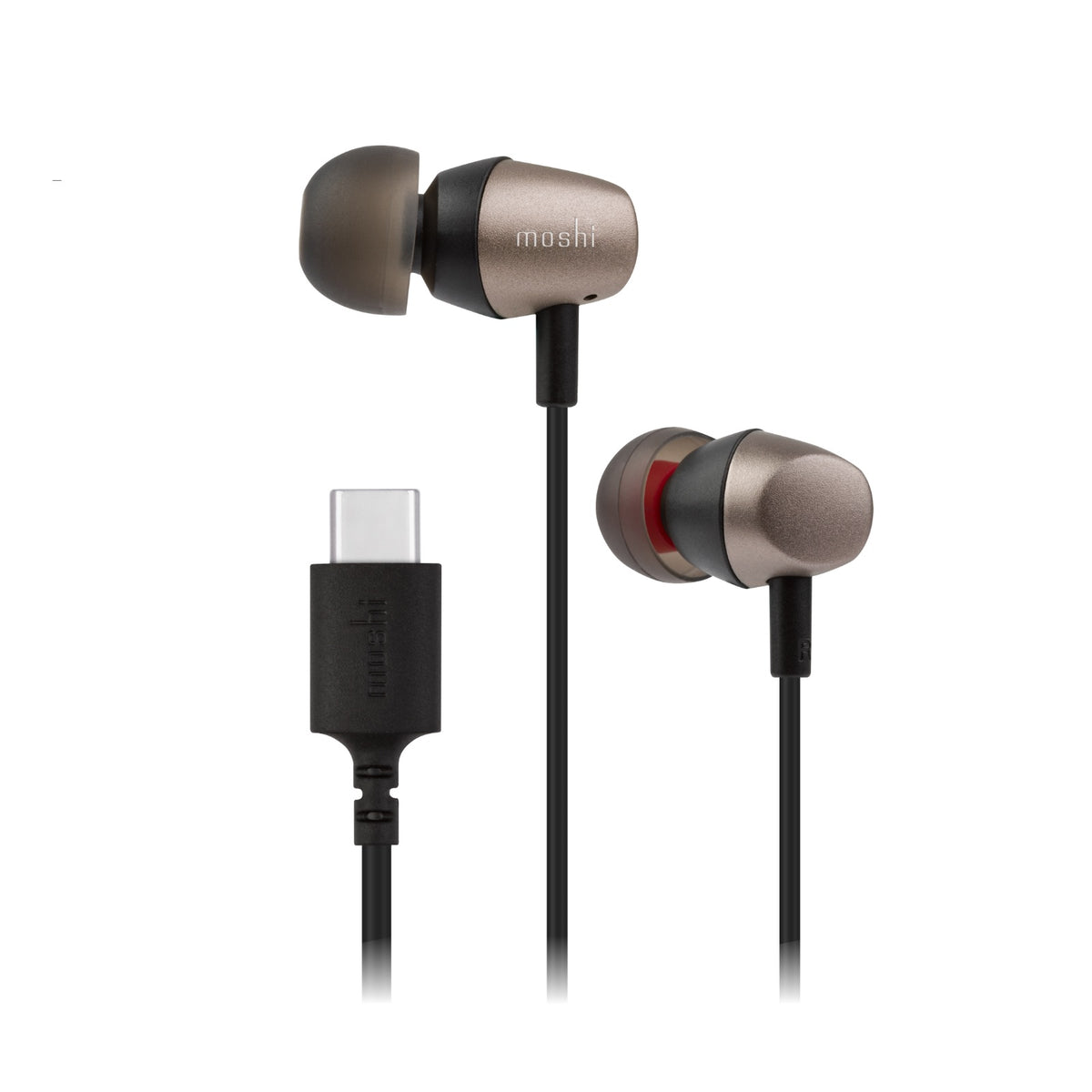 MOSHI Mythro C USB Type-C Earbuds with Mic - Gunmetal Grey