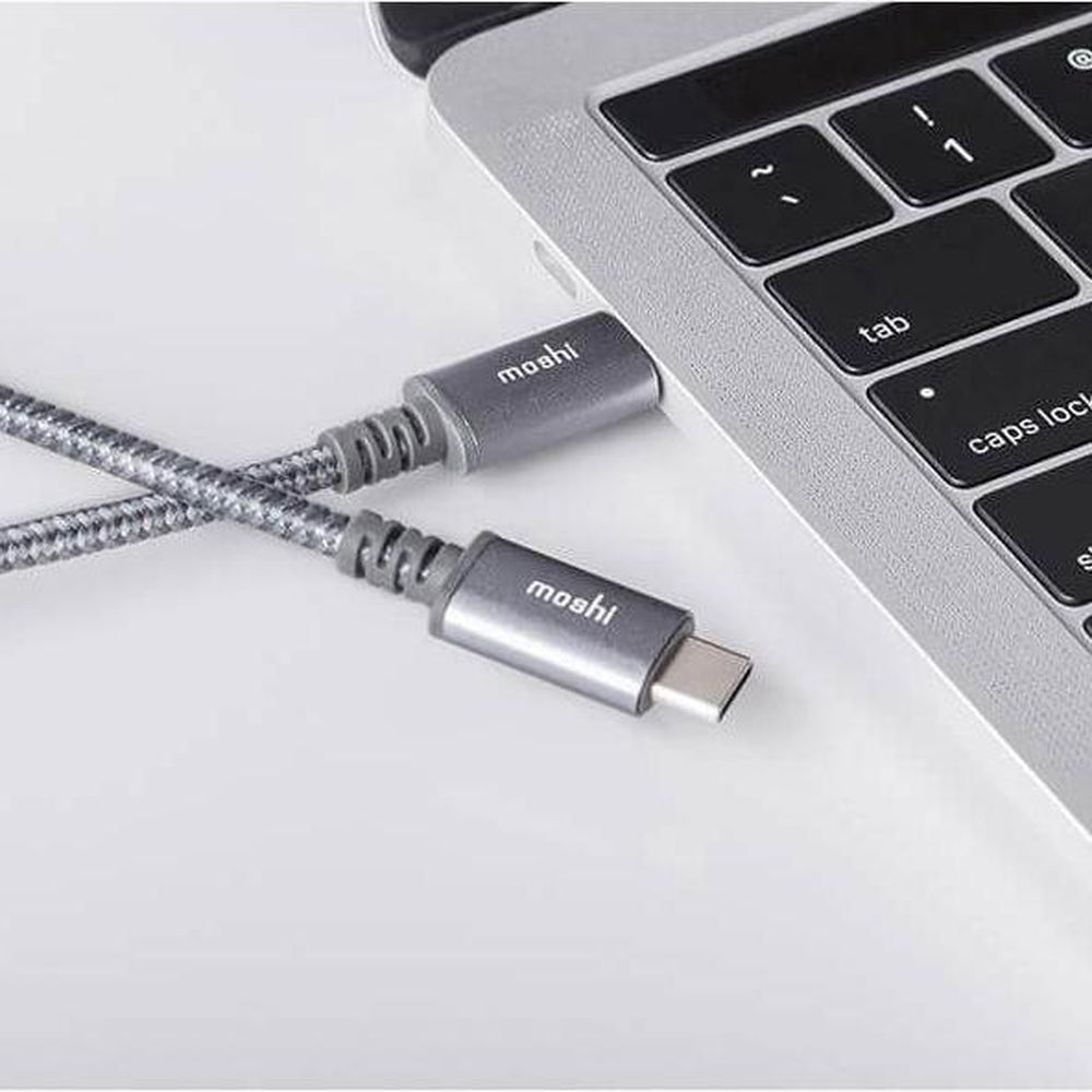 MOSHI Integra USB-C To USB-C Charge / Sync Cable - Titanium Gray