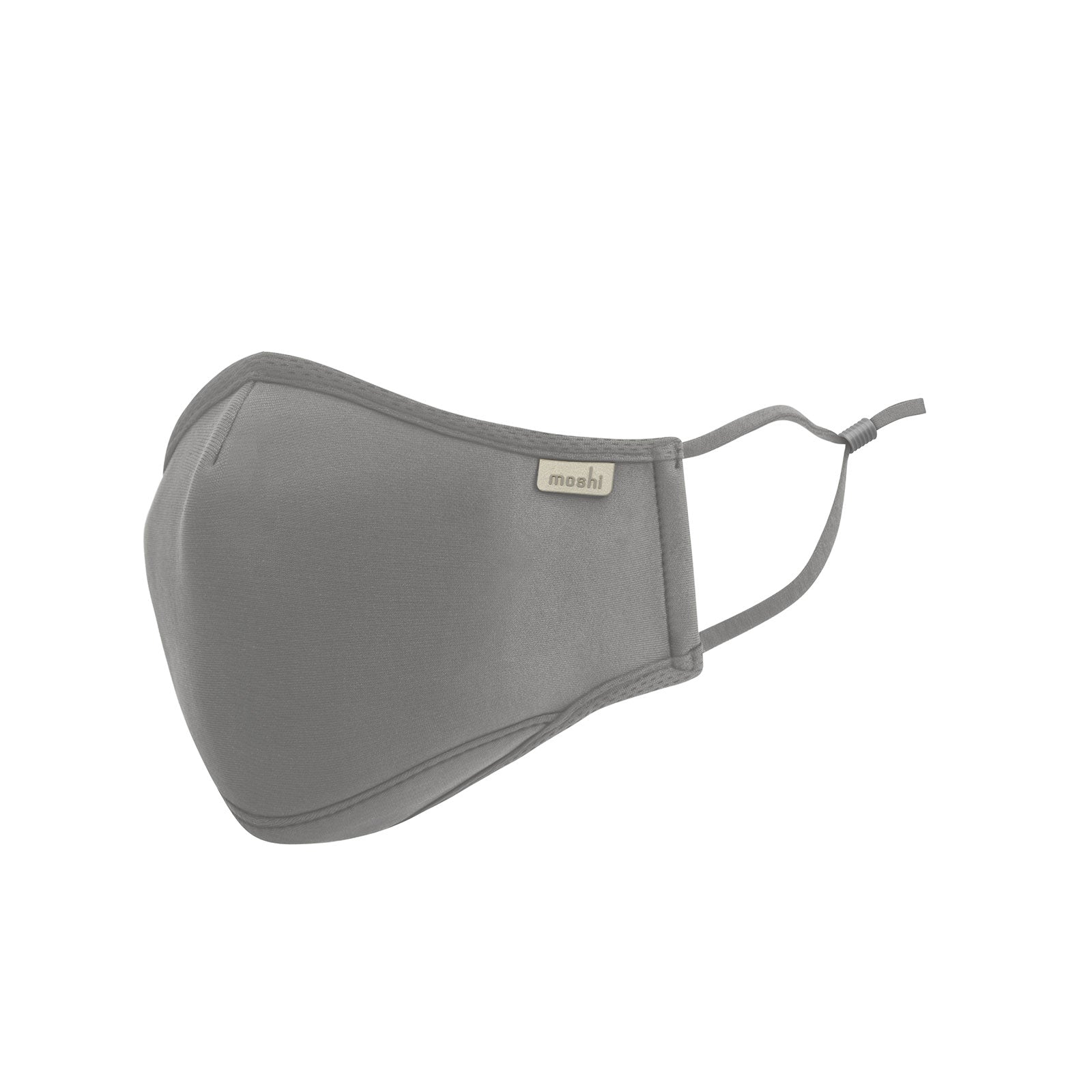 MOSHI OmniGuard Facial Mask with Anti-Bacterial Fabric - Medium - Space Gray