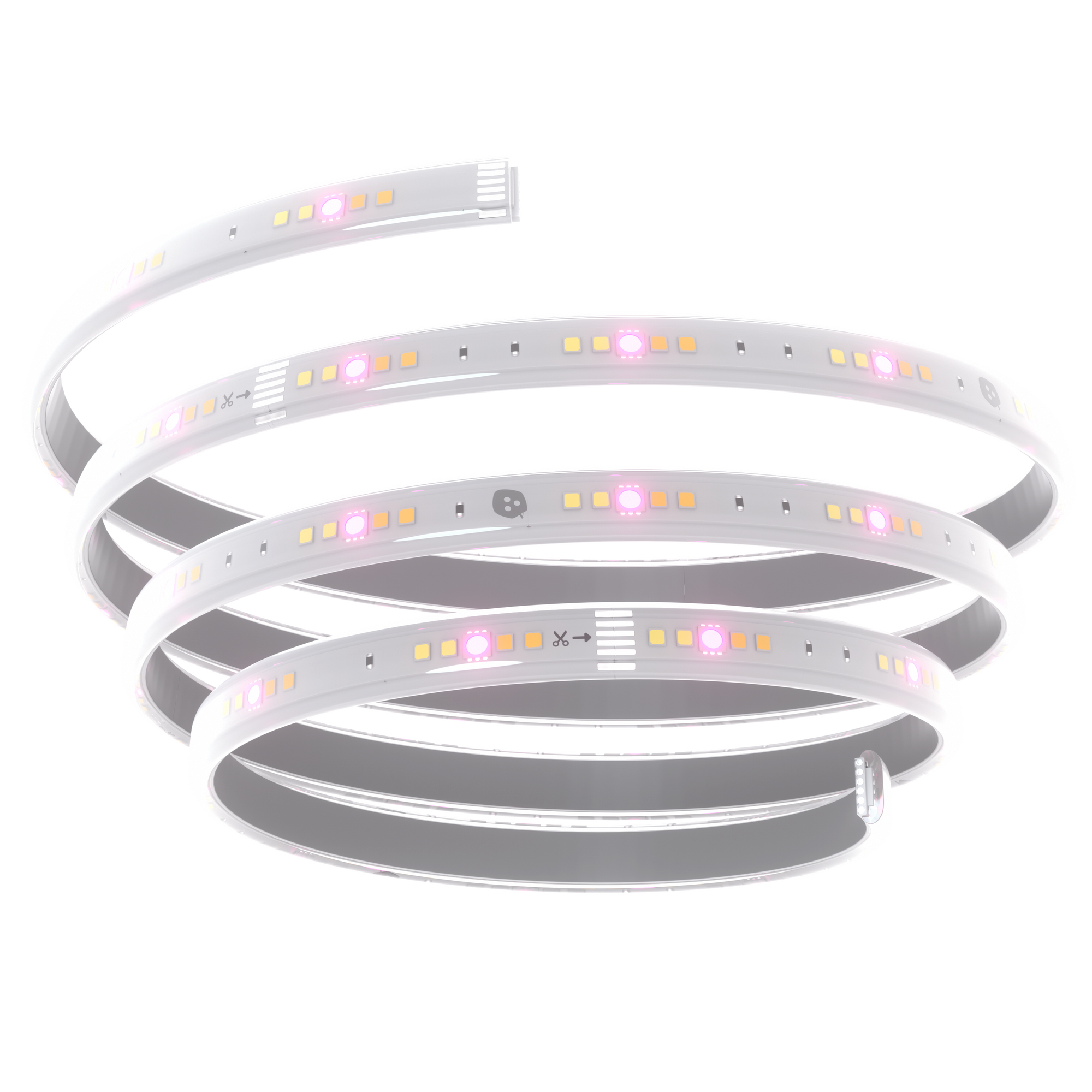 NANOLEAF Essentials Smart Lightstrip Expansion 40" Color Changing RGBCW Bluetooth/Thread Enabled - 1 Meter - White (Controller not included)