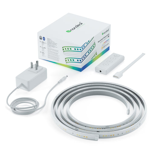 [OPEN BOX] NANOLEAF Essentials Smart Lightstrip Starter Kit 80" Color Changing RGBCW Bluetooth/Thread Enabled - 2 Meter - White