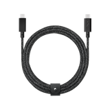Native Union BELT PRO USB-C to USB-C Cable 8Ft - Braided 100Watts PD Cable, w/ LED Indicator & Strap, for Apple MacBooks Air/Pro, iPad Pro, Samsung Galaxy S & Note series and more - Cosmos