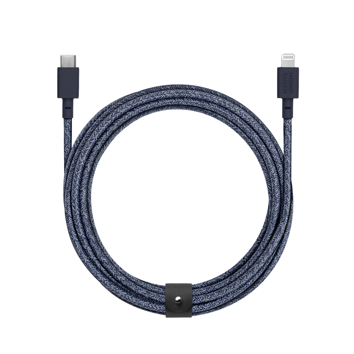 NATIVE UNION Belt USB-C to Lightning Charging Cable - 3M - Indigo