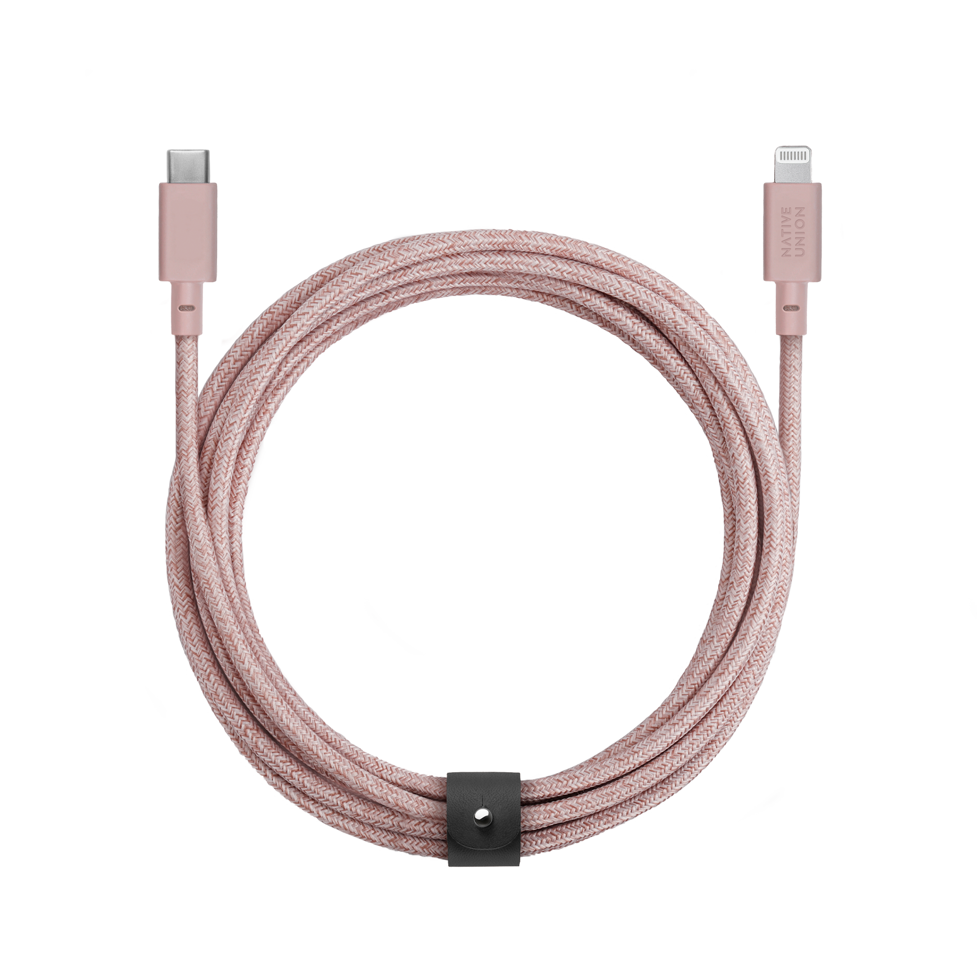 NATIVE UNION Belt USB-C to Lightning Charging Cable - 3M - Rose