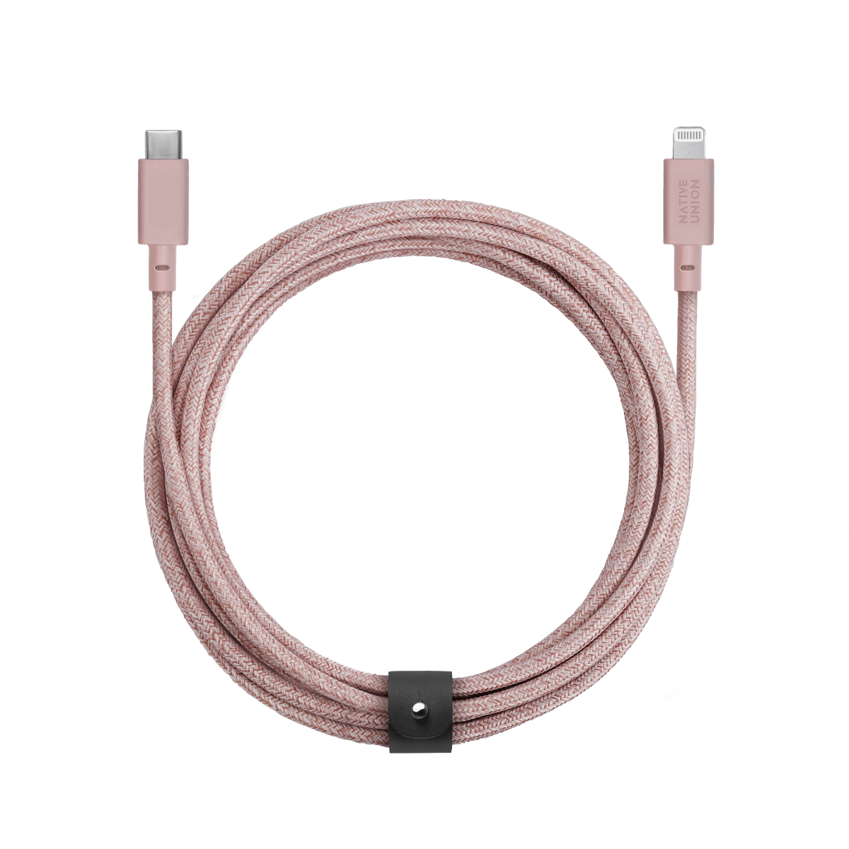 NATIVE UNION Belt USB-C to Lightning Charging Cable - 3M - Rose