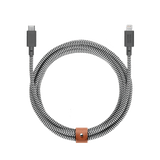 NATIVE UNION Belt USB-C to Lightning Charging Cable - 3M - Zebra