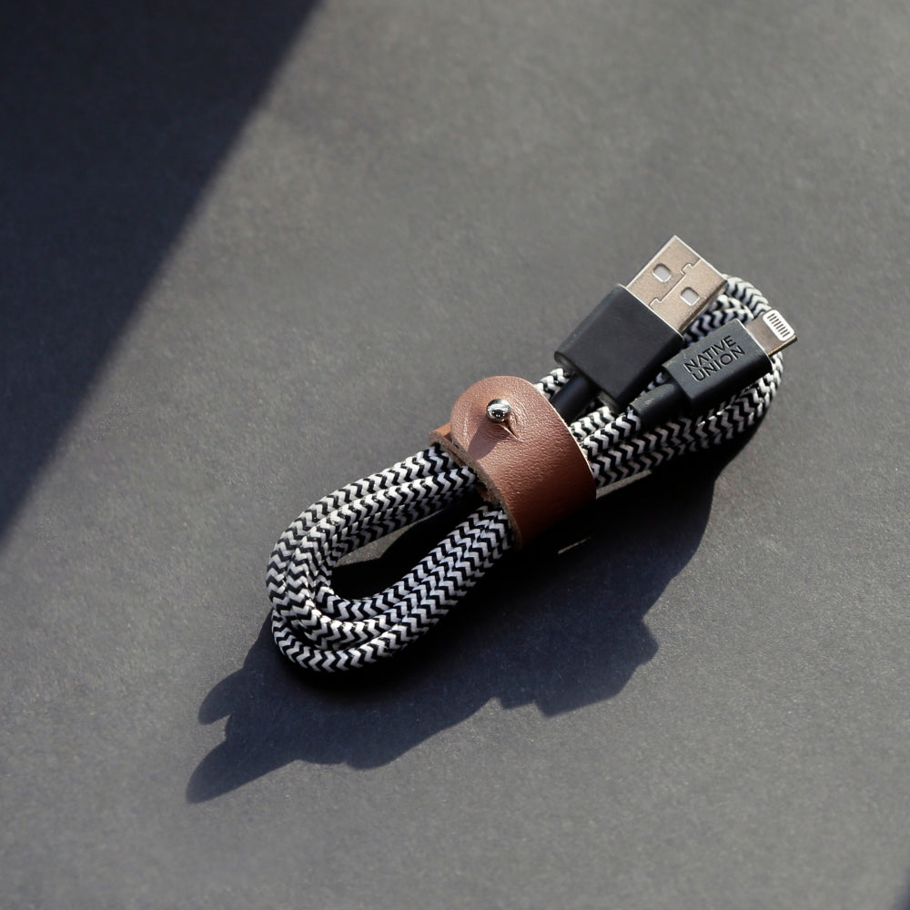 NATIVE UNION Belt Lighting Cable 1.2M - Zebra