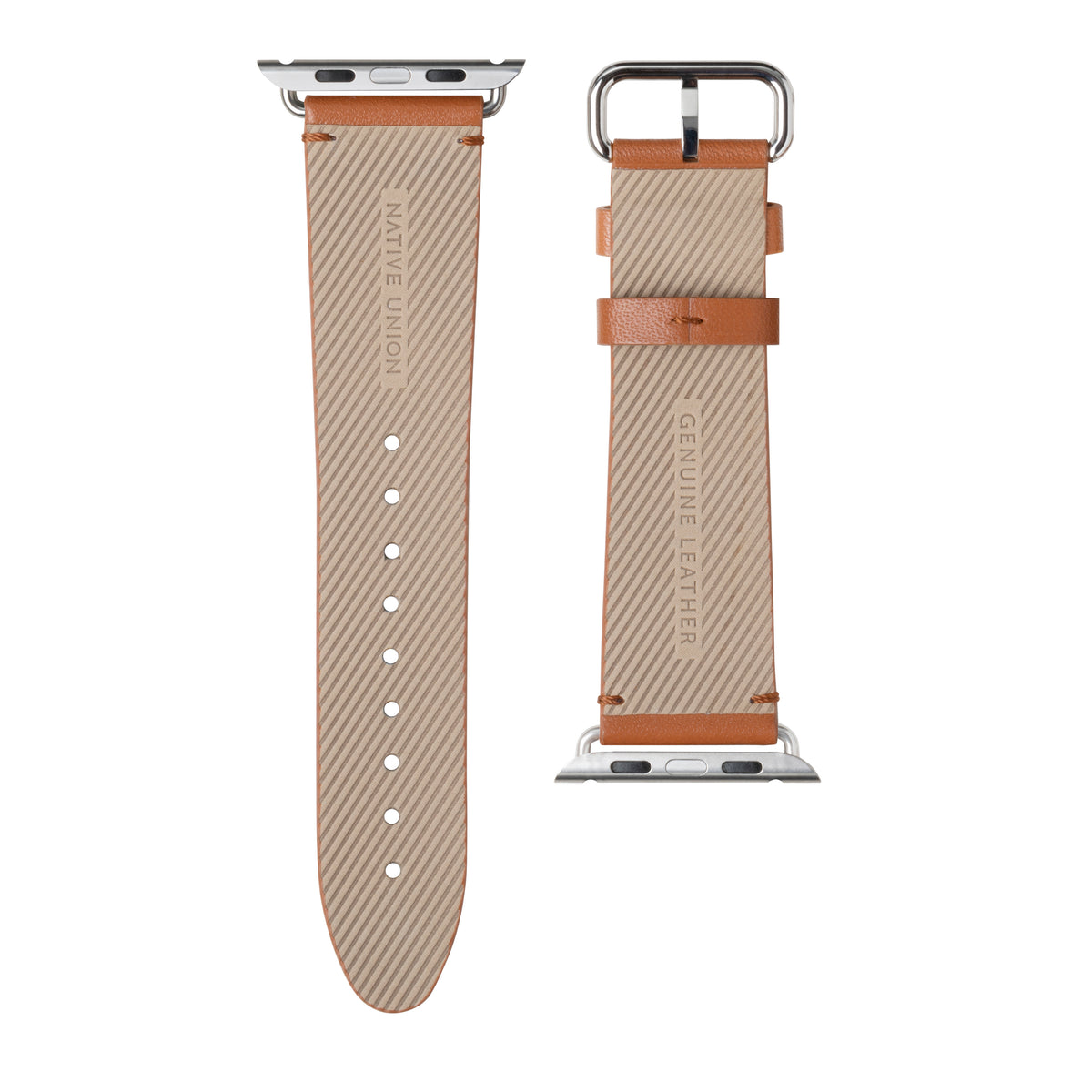 NATIVE UNION Classic Strap for Apple Watch Series 1-8 &amp; SE 42/44mm Genuine Italian Nappa Leather - Tan