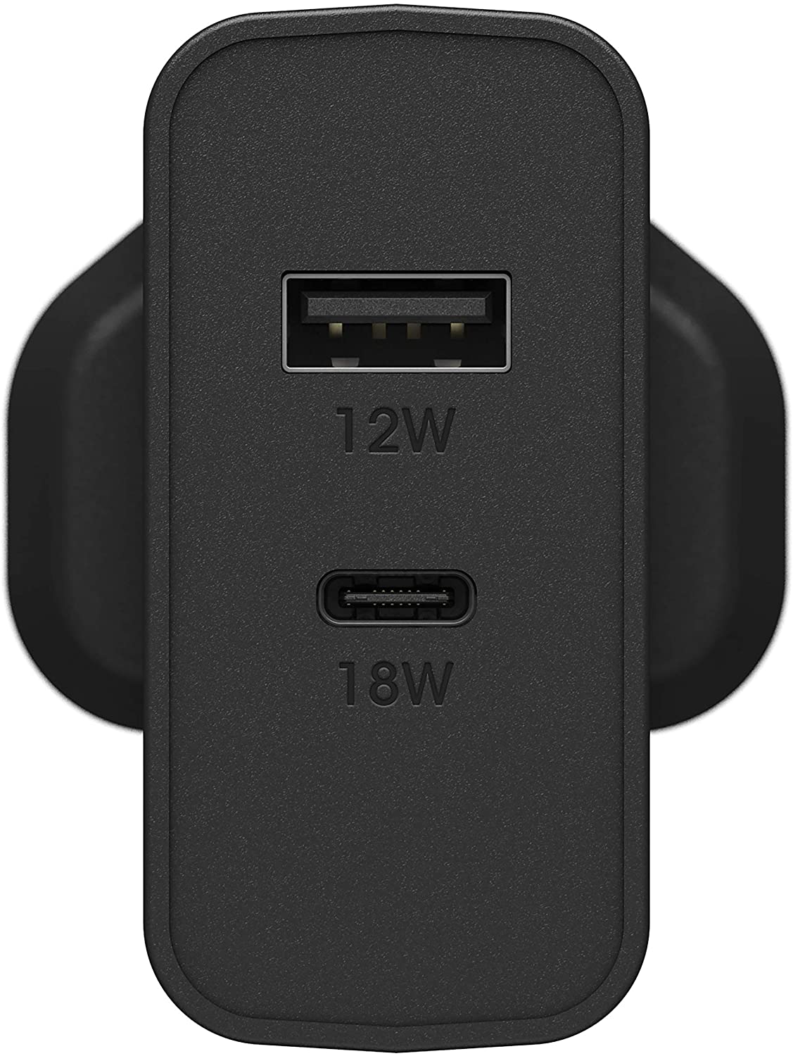 OTTERBOX EU Dual Port Fast Wall Charger 30W - USB-C 18W PD + USB-A 12W - Black
