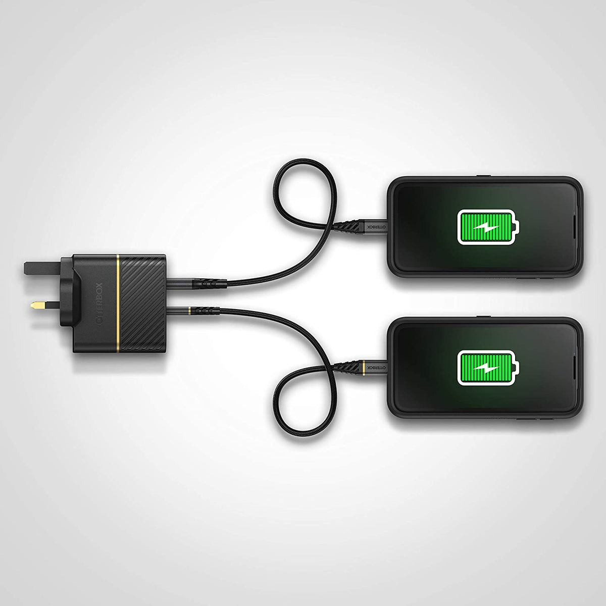 OTTERBOX EU Dual Port Fast Wall Charger 30W - USB-C 18W PD + USB-A 12W - Black