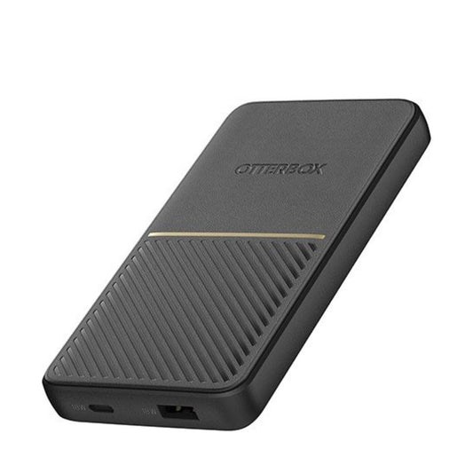 OTTERBOX Power Bank 10K mAh Portable Power, USB-C and USB-A ports, 18 Watts USB-PD + Wireless 10W - Black