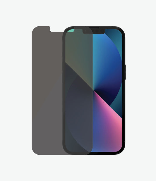 [OPEN BOX] PANZERGLASS iPhone 13/13 Pro - Standard Fit Tempered Glass Screen Protector w/ Anti-Microbial - Privacy