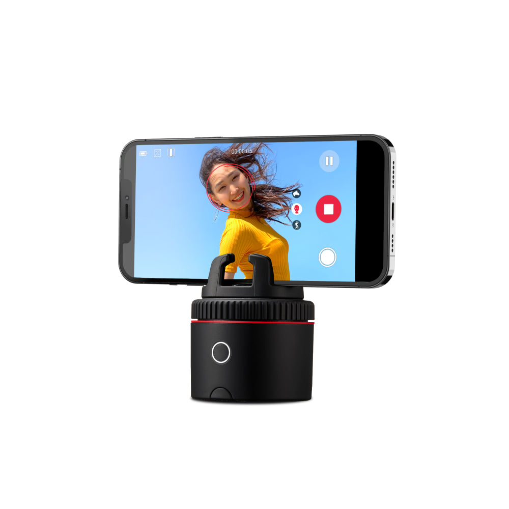 SMARTCAM Auto Tracking Smartphone Interactive Content Creation Pod with Smart Mount + Travel Case Starter Pack - Red