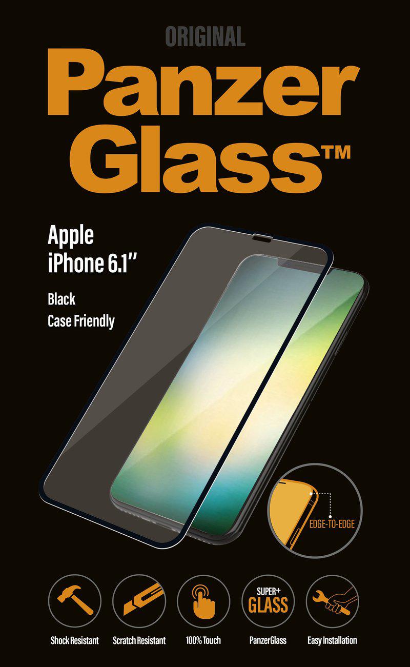 [OPEN BOX] PANZERGLASS Edge To Edge Black Frame Screen Protector for iPhone XR