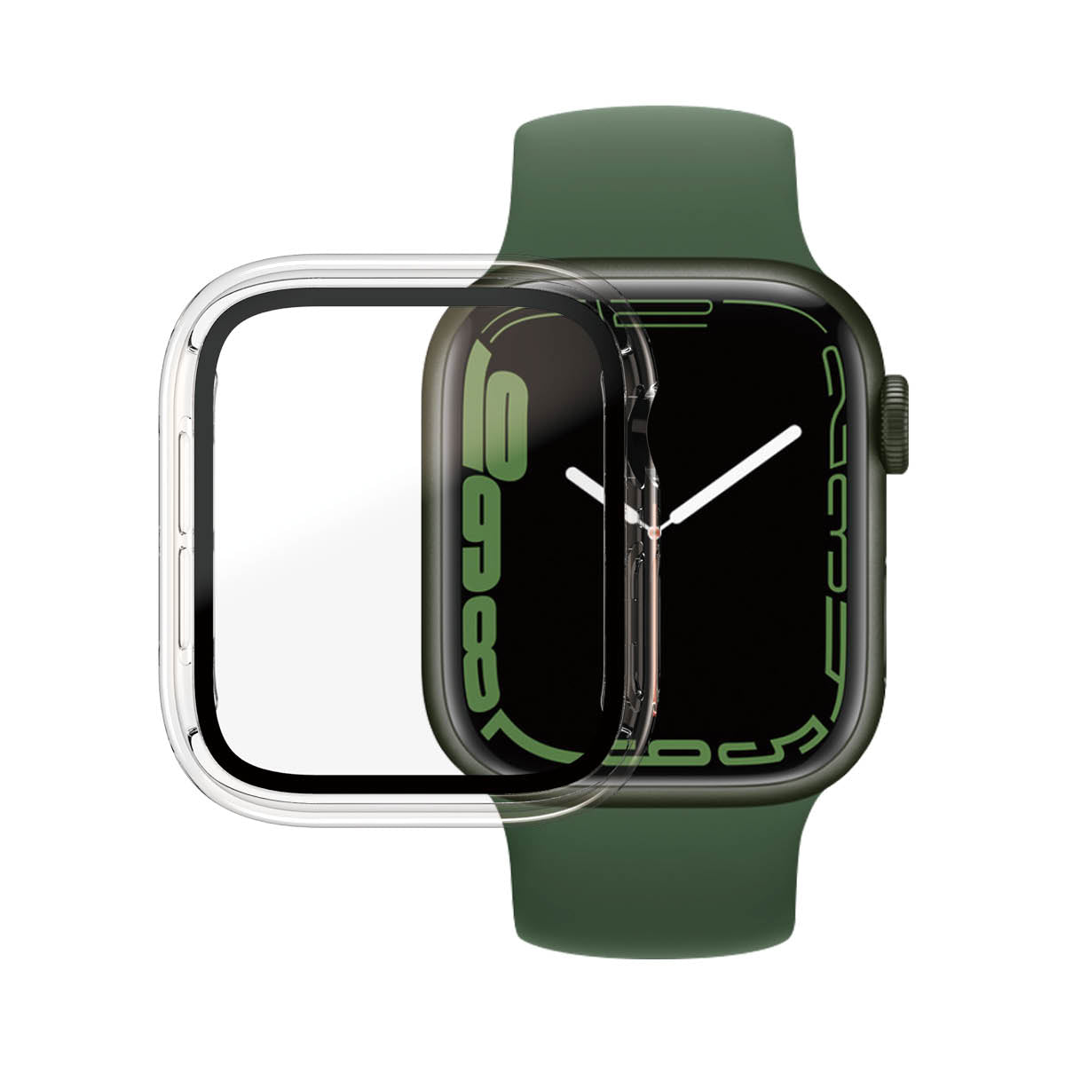 [OPEN BOX] PANZERGLASS Apple Watch Series 7/8 41mm Screen Protector Full Body Case - Clear AB