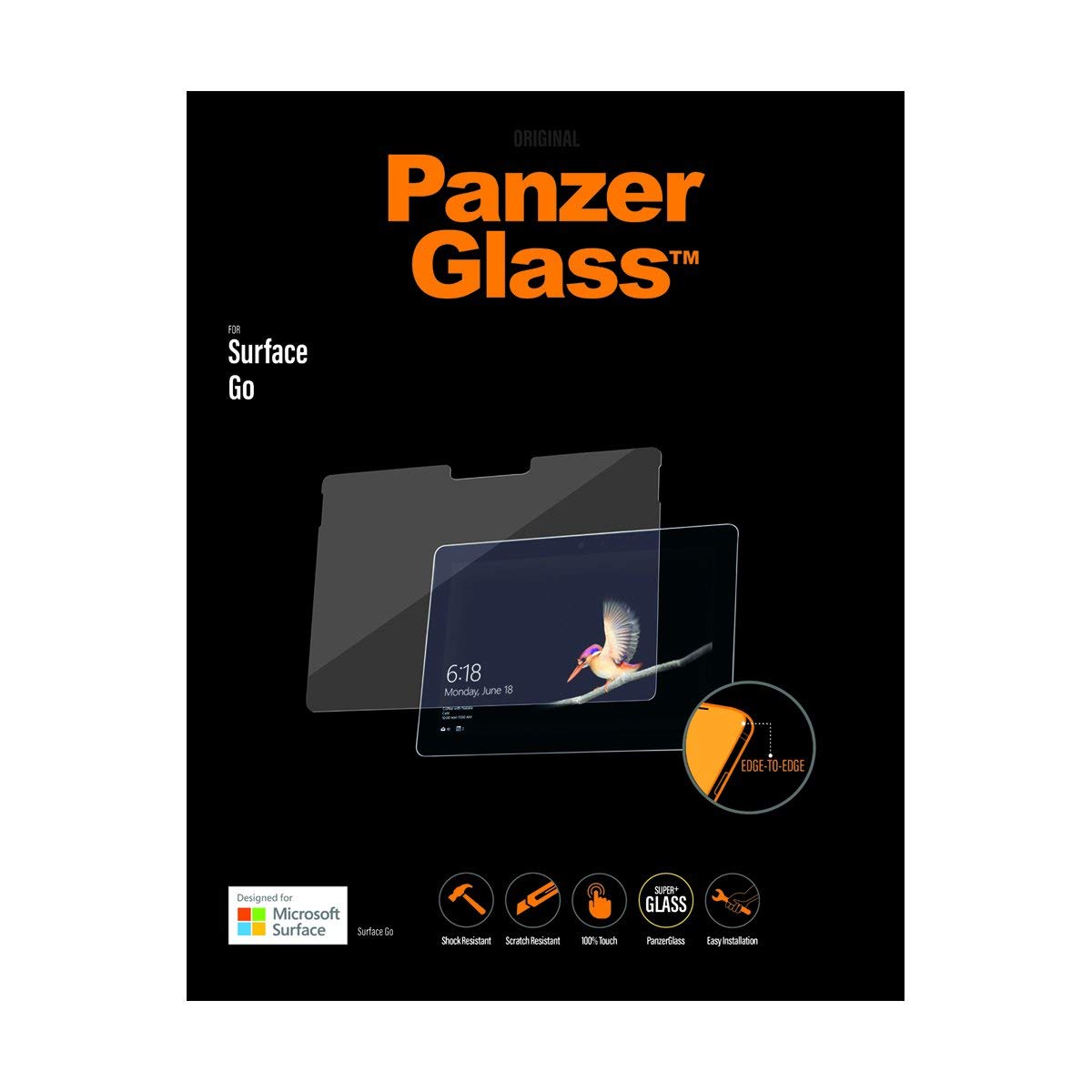 PANZERGLASS Microsoft Surface Go Screen Protector - Clear