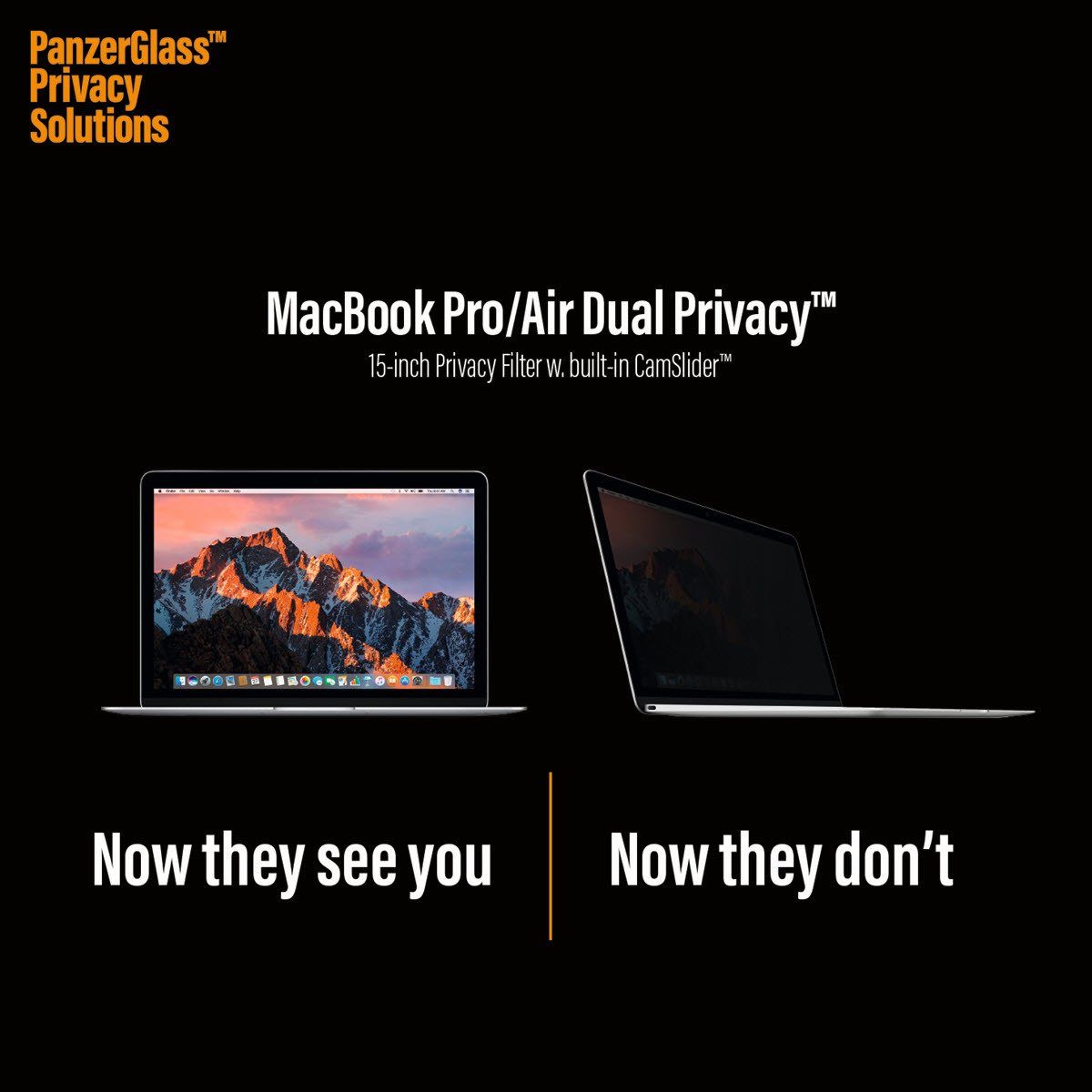 PANZERGLASS Magnetic Privacy Screen Protector for 15.4&#39;&#39; MacBook Pro