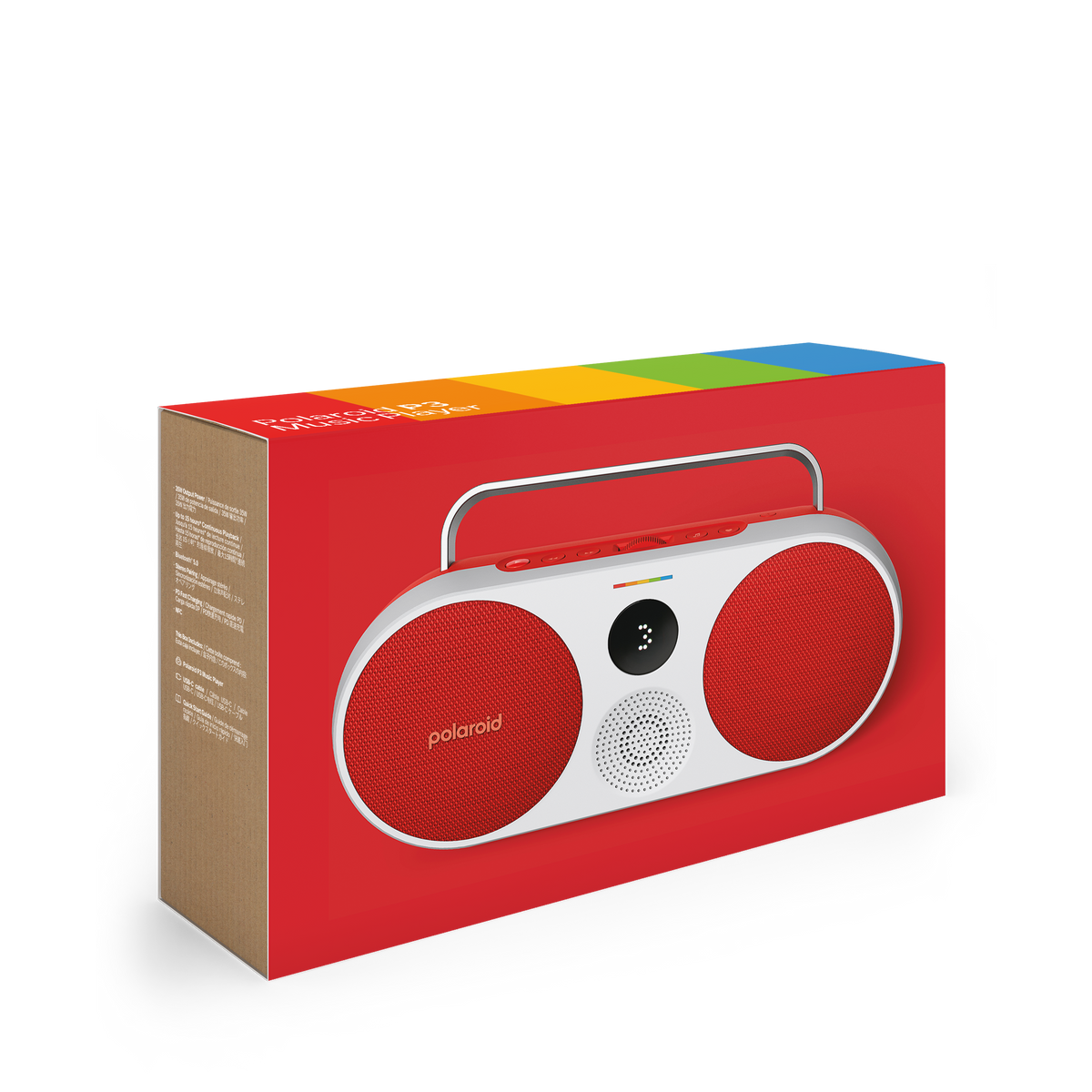 POLAROID P3 Music Player Bluetooth Wireless Portable Speaker - Red &amp; White