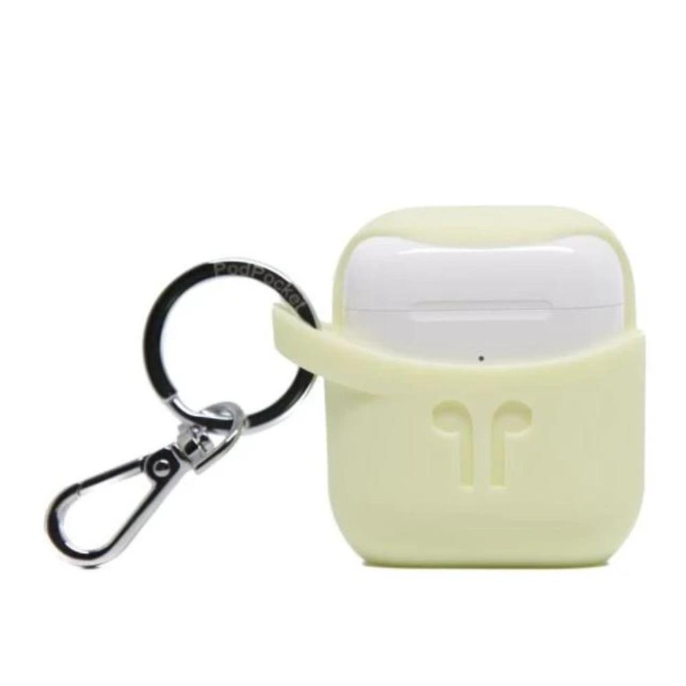 [OPEN BOX] PODPOCKET Silicone Case for Apple AirPods - Scoop Collection - Mellow Yellow