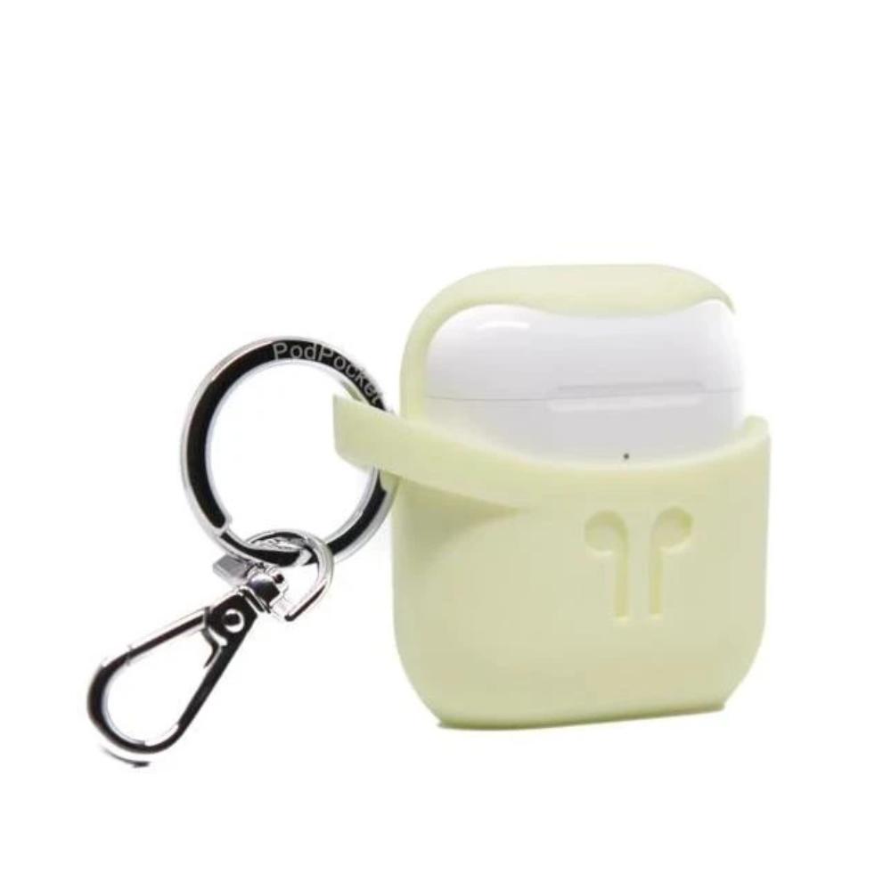 PODPOCKET Silicone Case for Apple AirPods - Scoop Collection - Mellow Yellow