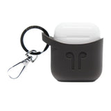 [علبة مفتوحة] غطاء سيليكون PODPOCKET لسماعات Apple AirPods، لون رمادي كاكاو