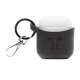 جراب سيليكون PODPOCKET لسماعات Apple AirPods، لون رمادي كاكاو