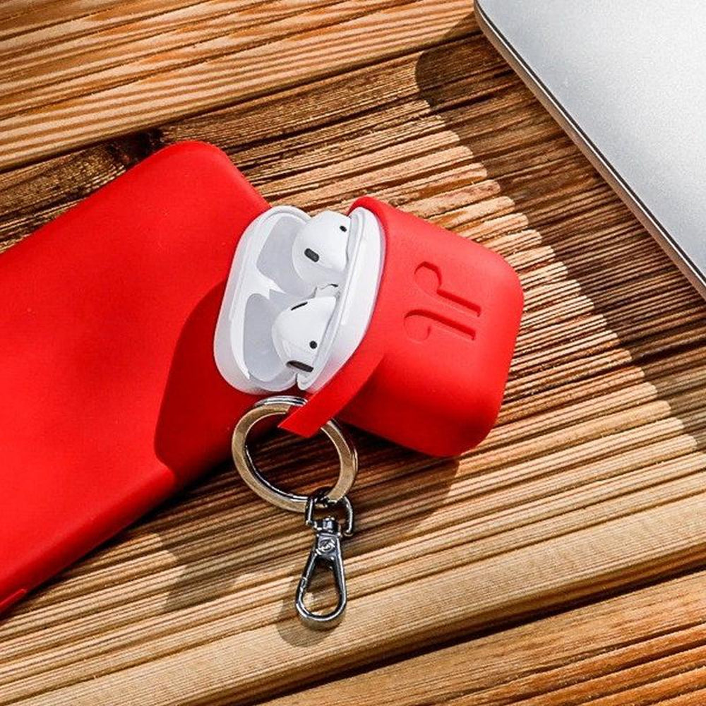 [OPEN BOX] PODPOCKET Silicone Case for Apple AirPods Blazing Red