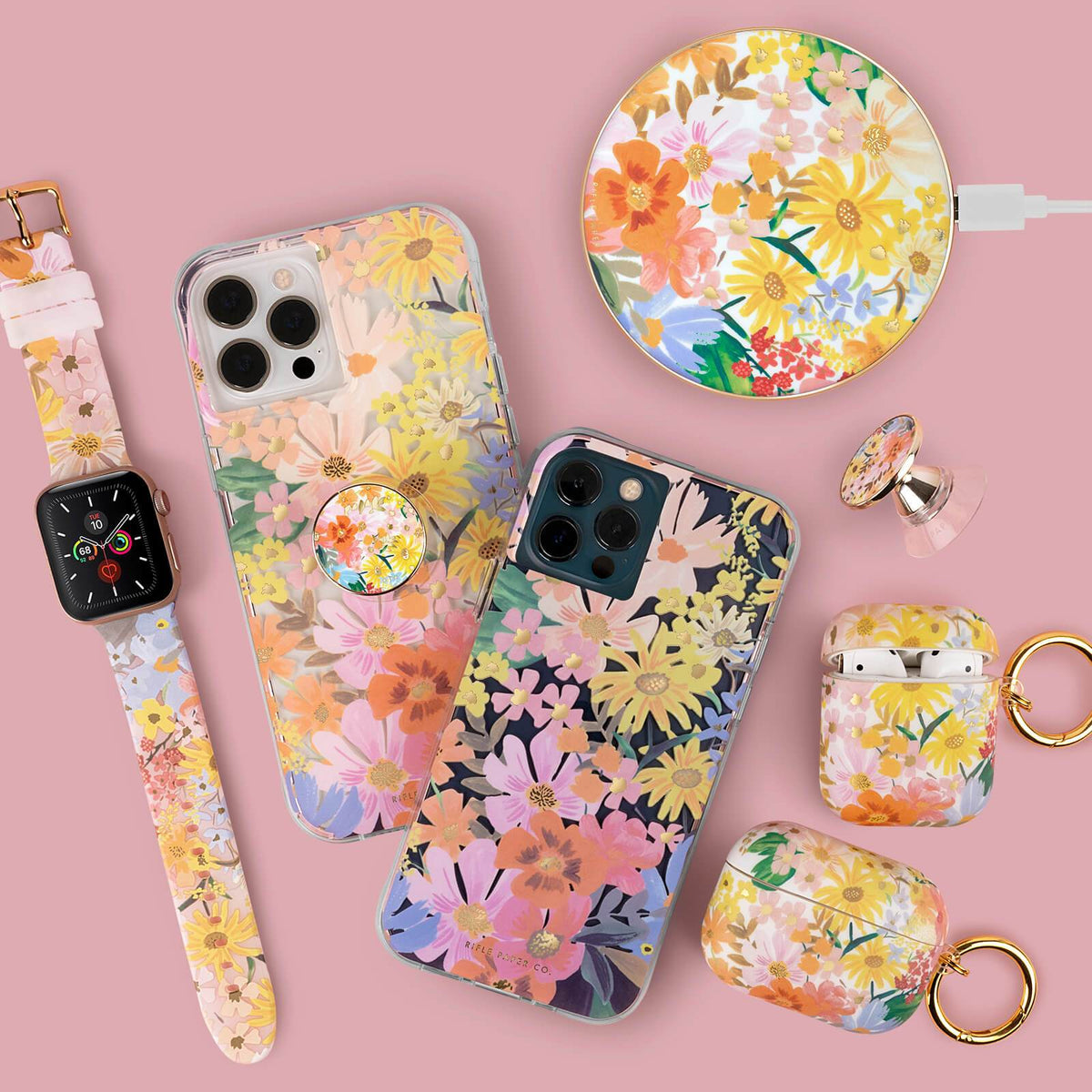 [OPEN BOX] RIFLE PAPER CO. iPhone 13 Pro Max Case - Marguerite w/ Antimicrobial