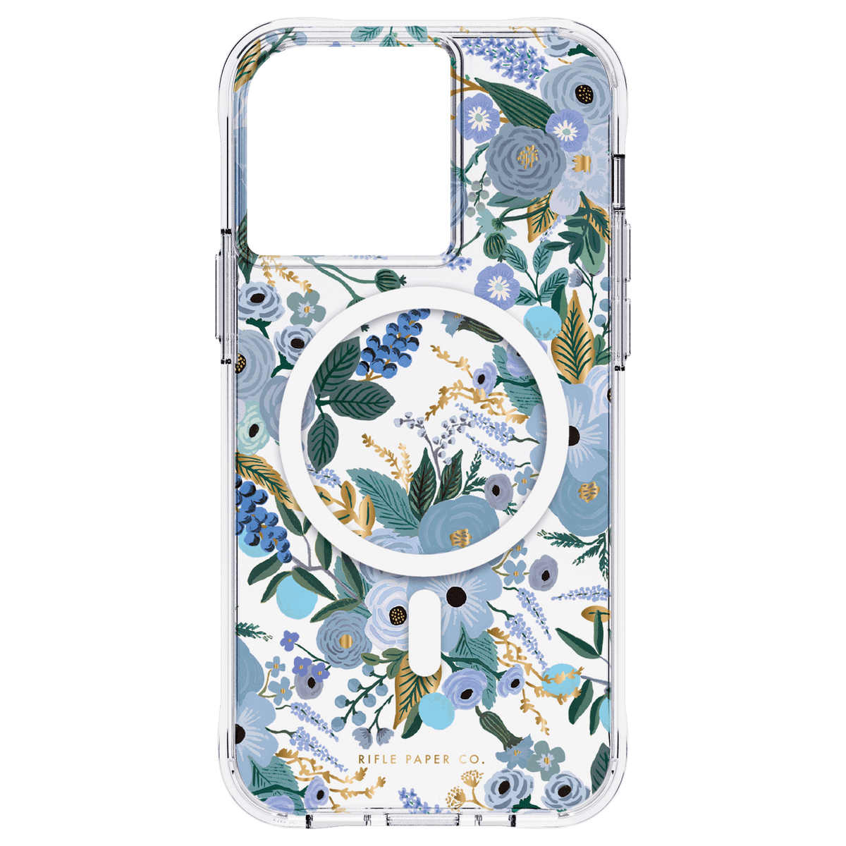 RIFLE PAPER CO. iPhone 13 Pro Case - Garden Party Blue - Magsafe w/ Antimicrobial