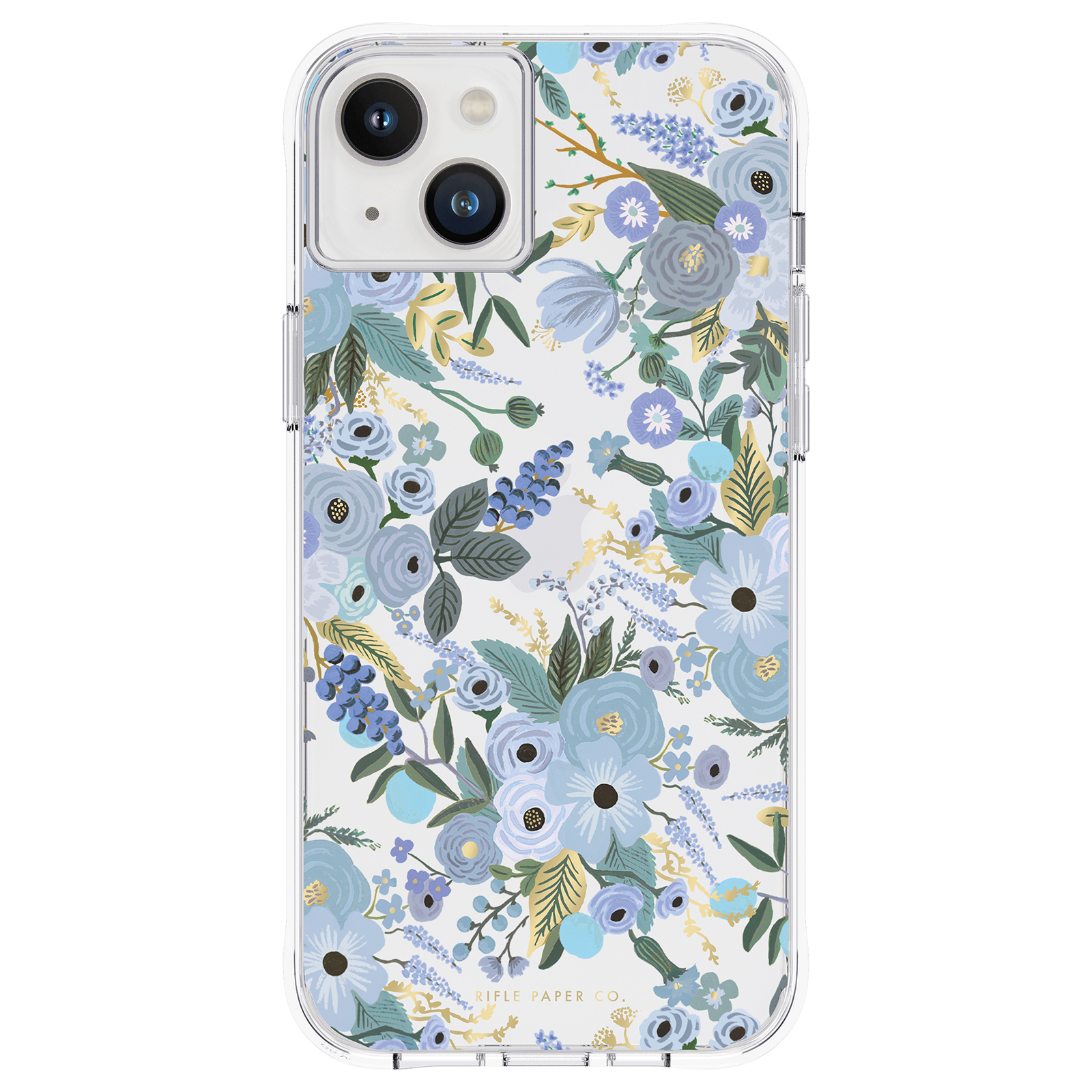 RIFLE PAPER CO. iPhone 14 Plus Case - Garden Party Blue - Clear
