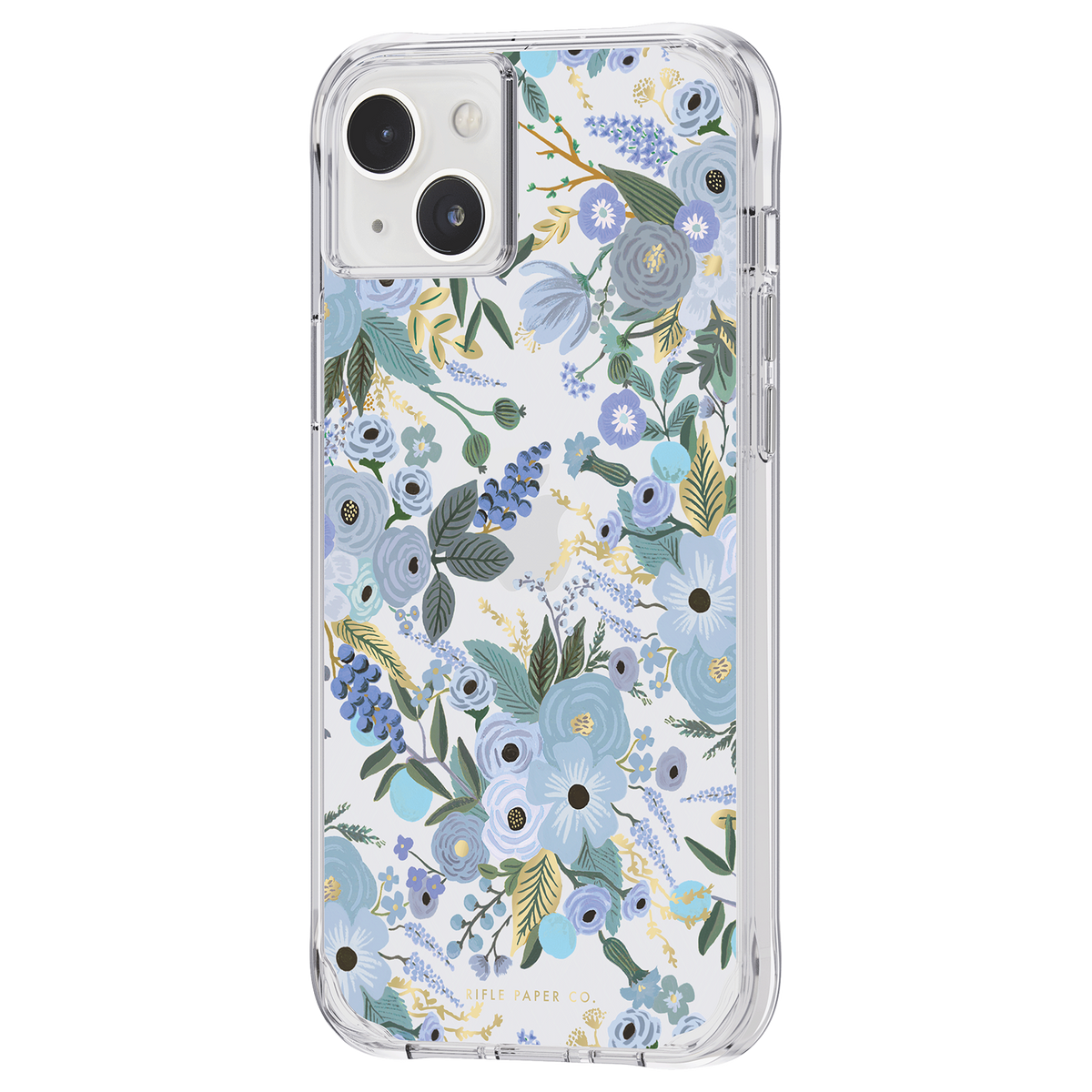 RIFLE PAPER CO. iPhone 14 Plus Case - Garden Party Blue - Clear