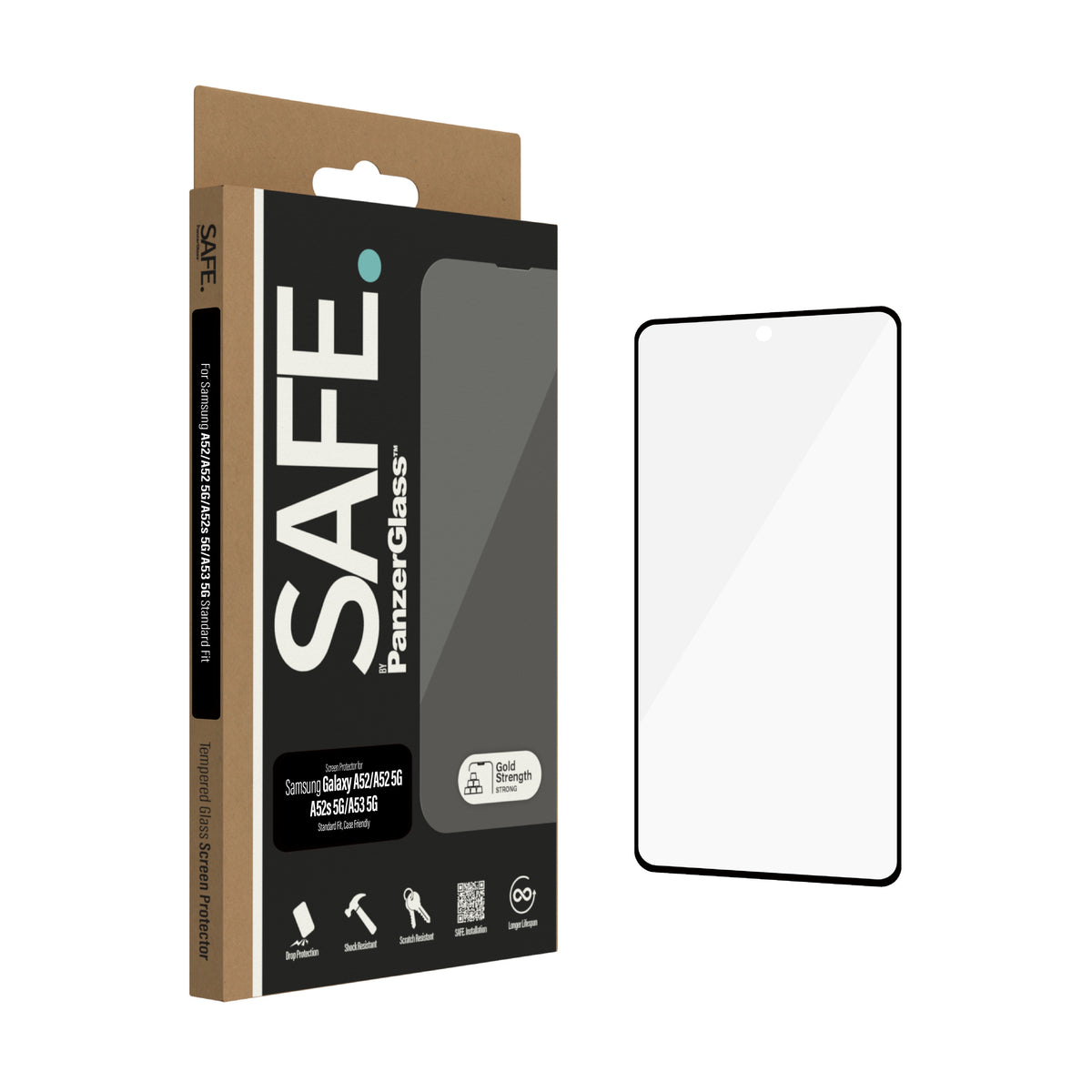 PANZERGLASS SAFE Galaxy A52/A52 5G/A52s 5G/A53 5G - Screen Protector - Clear