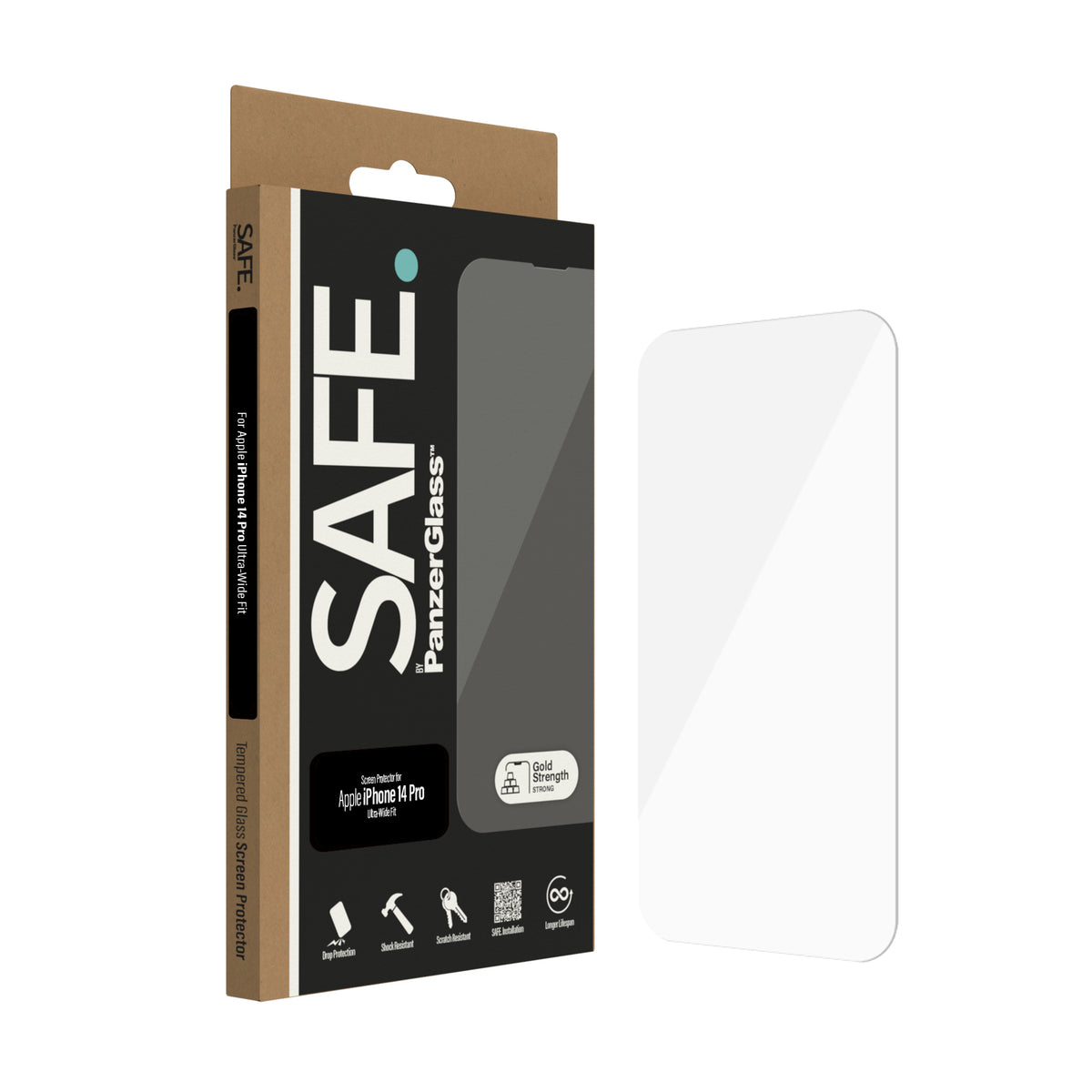 PANZERGLASS SAFE iPhone 14 Pro - Screen Protector - Clear