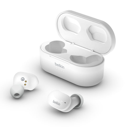 Belkin - SOUNDFORM True Wireless Earbuds - White