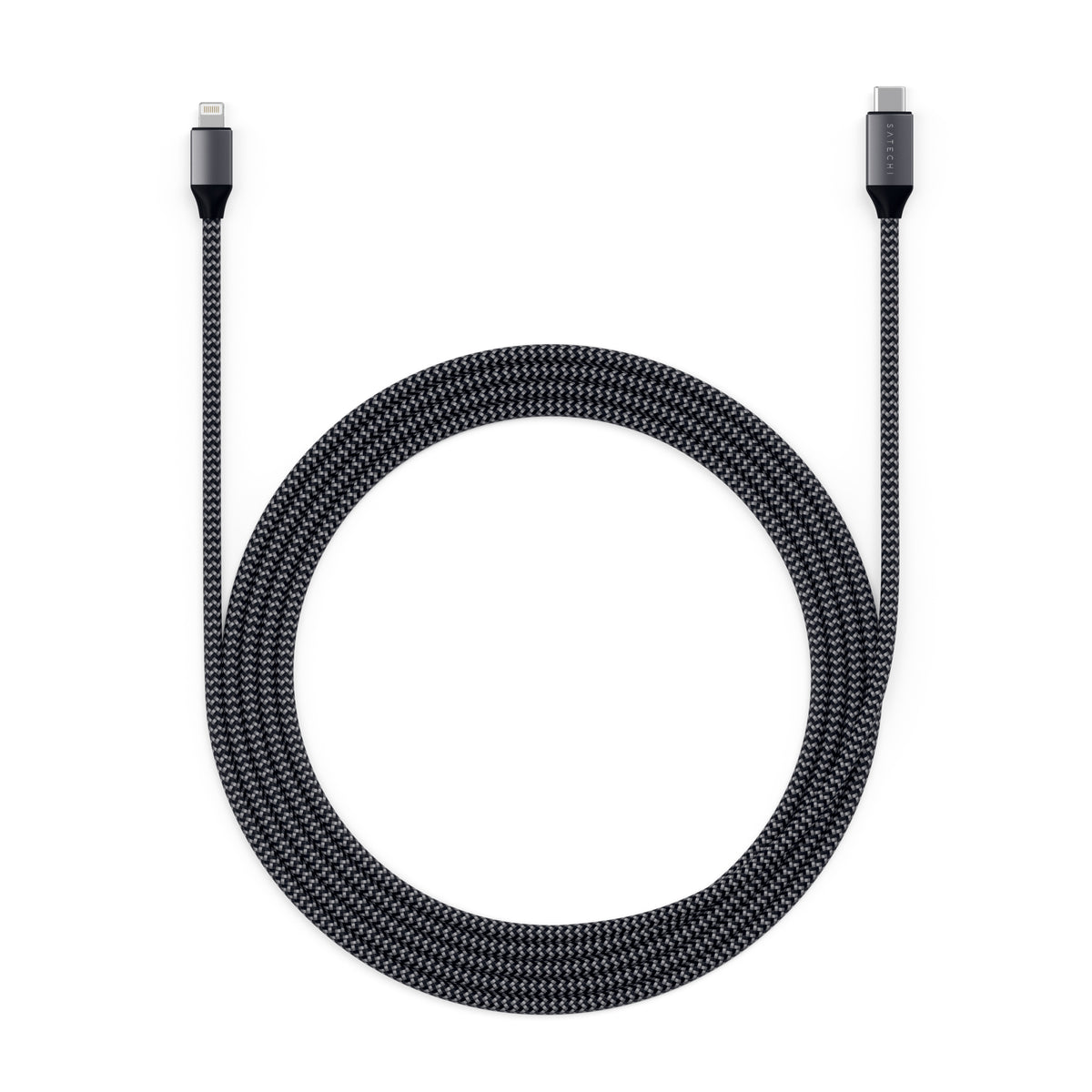 SATECHI USB-C to Lightning Charging Cable 6ft - Black