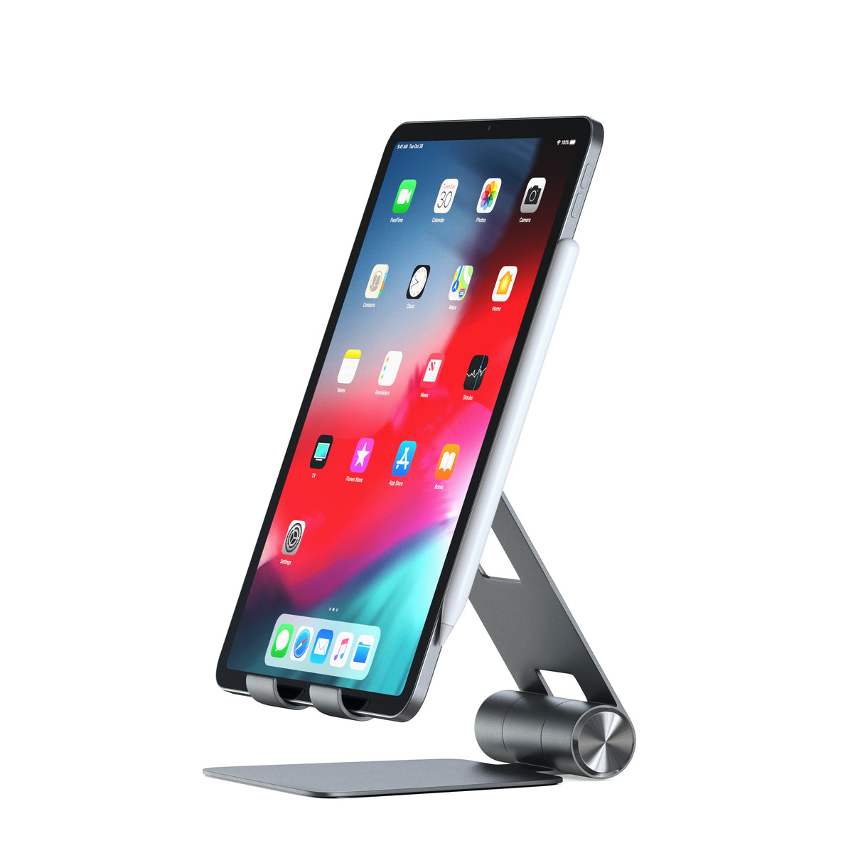 SATECHI R1 Aluminum Multi-Angle Foldable Tablet &amp; Phone Stand - Space Grey