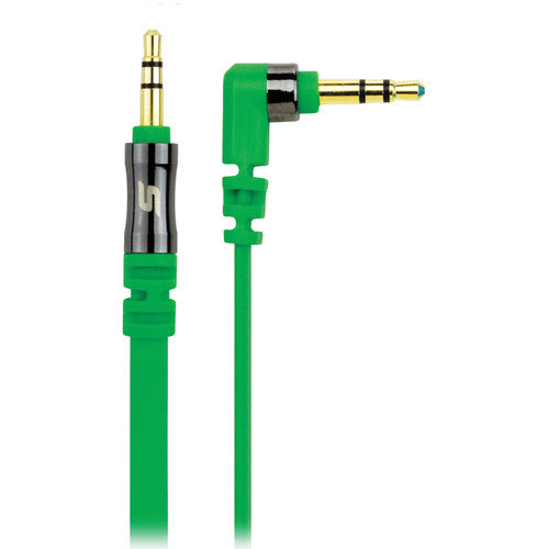 SCOSCHE Flatout Tangle Free 3 feet AUX Cable - Green