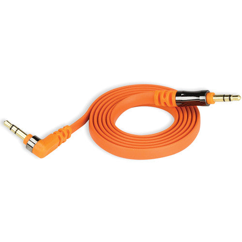 [OPEN BOX] SCOSCHE Flatout Tangle Free 3 feet AUX Cable - Orange