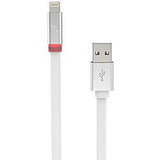 [علبة مفتوحة] كابل شحن ومزامنة SCOSCHE FlatOut Lightning إلى USB مع مؤشر LED 