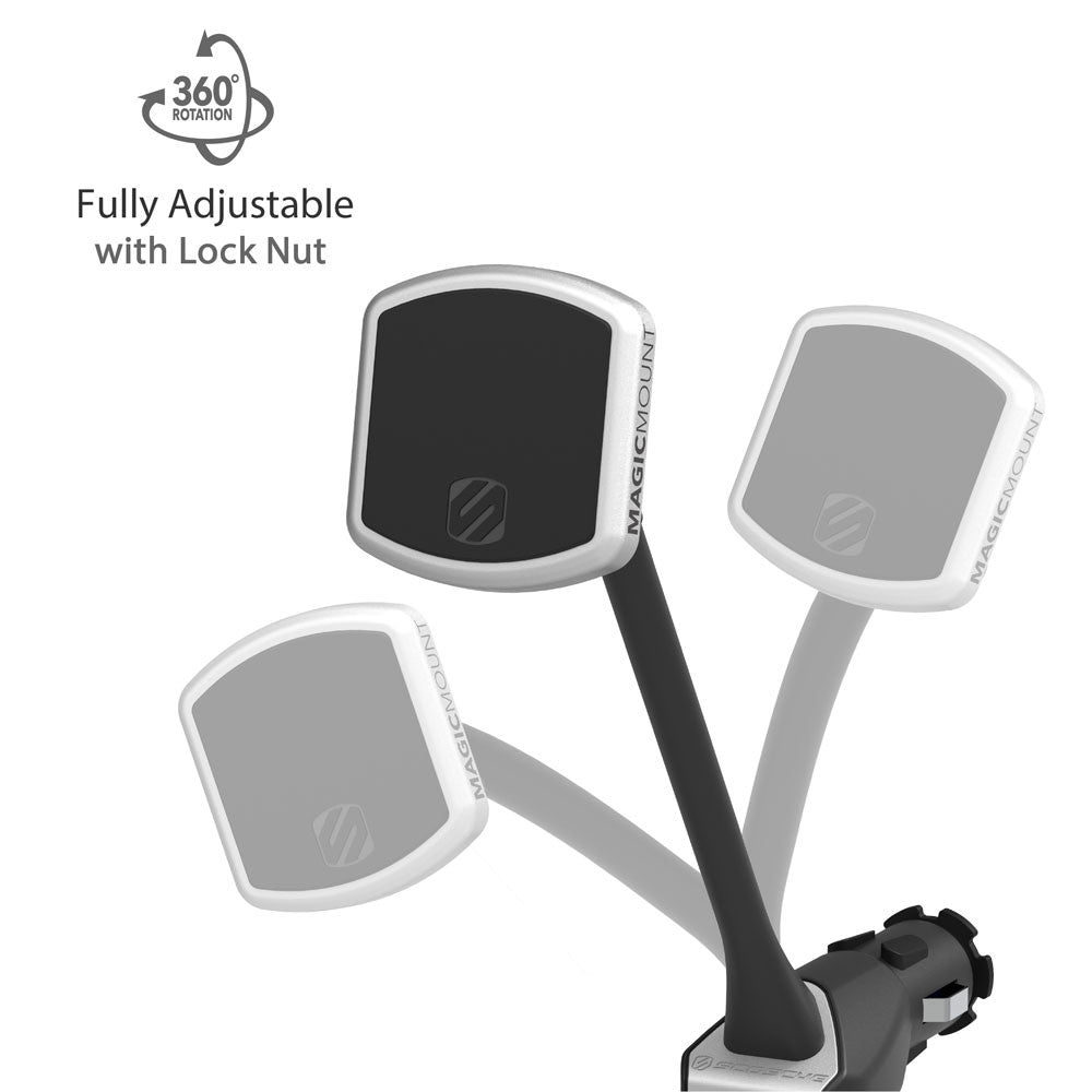 SCOSCHE Magic Mount Pro Power Socket Mount 18W USB-C &amp; 12W USB-A