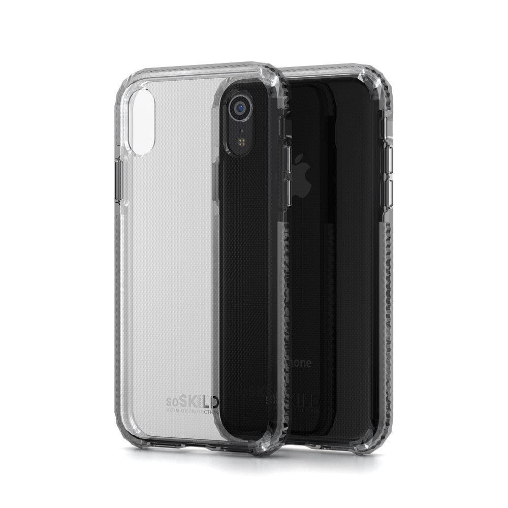 SO SKILD iPhone XR Defend Heavy Impact Case and Tempered Glass Screen Protector
