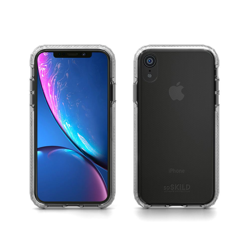 SO SKILD iPhone XR Defend Heavy Impact Case and Tempered Glass Screen Protector