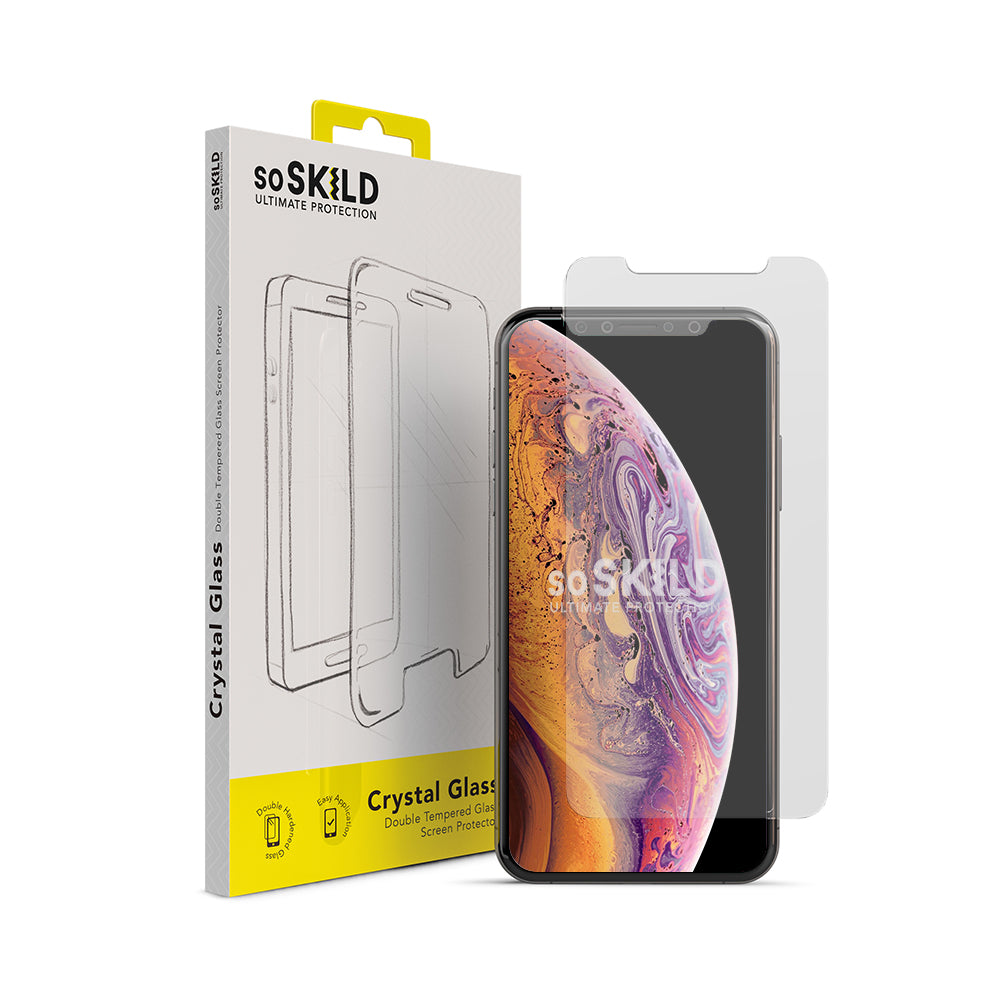SO SKILD iPhone XS Max Defend Heavy Impact Case and Tempered Glass Screen Protector