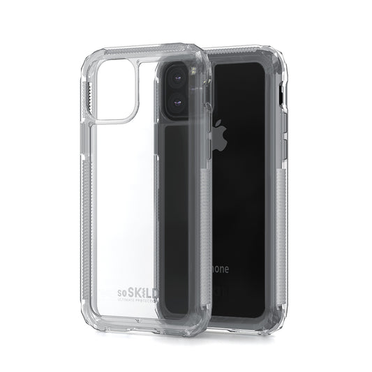 SO SKILD Defend 2.0 Impact Case Transparent & Tempered Glass for iPhone 11 Pro Max