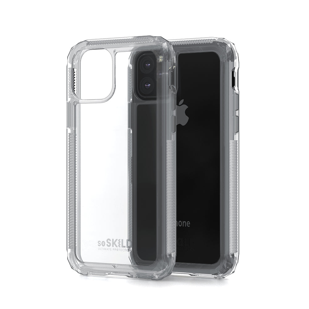 SO SKILD Defend 2.0 Impact Case Transparent &amp; Tempered Glass for iPhone 11 Pro