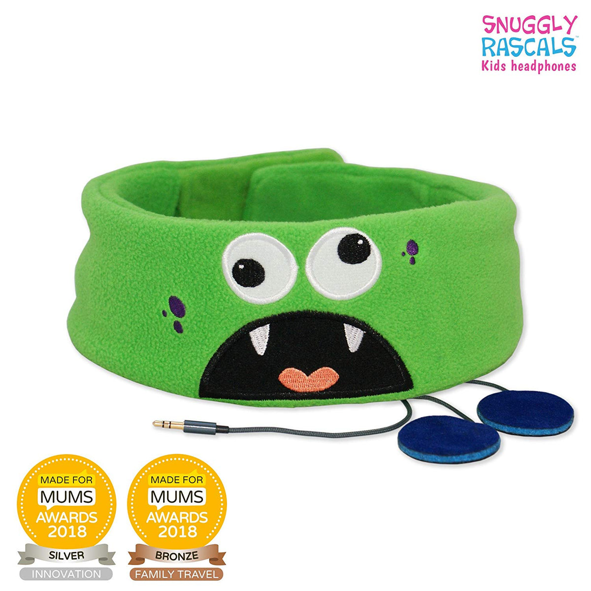 [OPEN BOX] SNUGGLY RASCALS Ultra-Comfortable  and  Size Adjustable Headphones for Kids - Monster