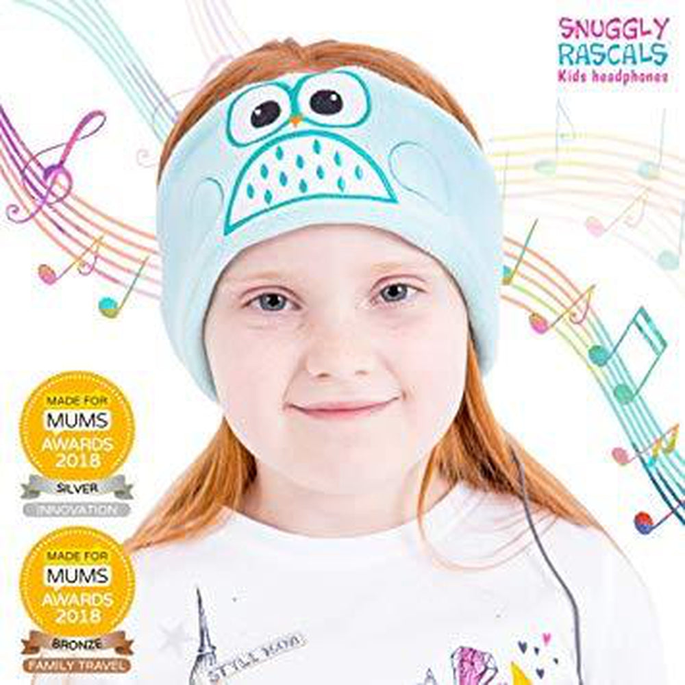 SNUGGLY RASCALS Ultra-Comfortable &amp; Size Adjustable Headphones for Kids - Owl